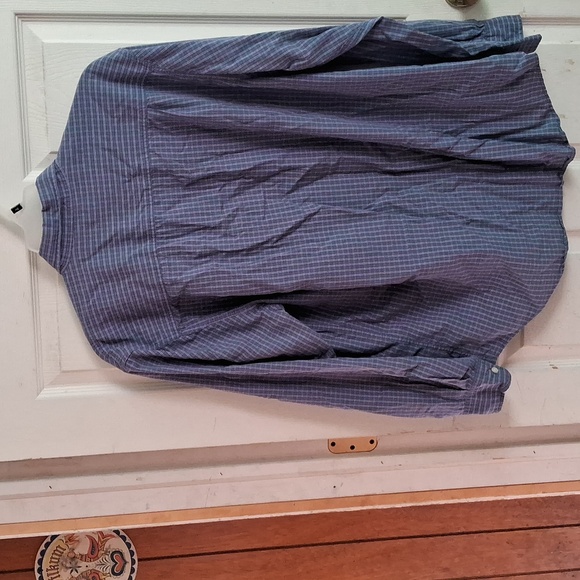 Timberland men's XL blue plaid, button down, long sleeve shirt - Picture 2 of 5